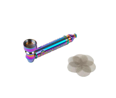 Rasta Pipe – Bulldog 83mm Embossed with Screen