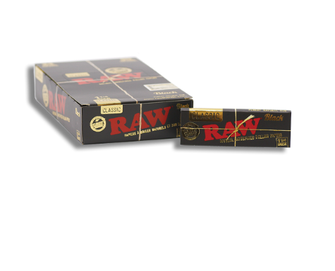 RAW Paper – Black Connoisseur 1 1/4 and Tips